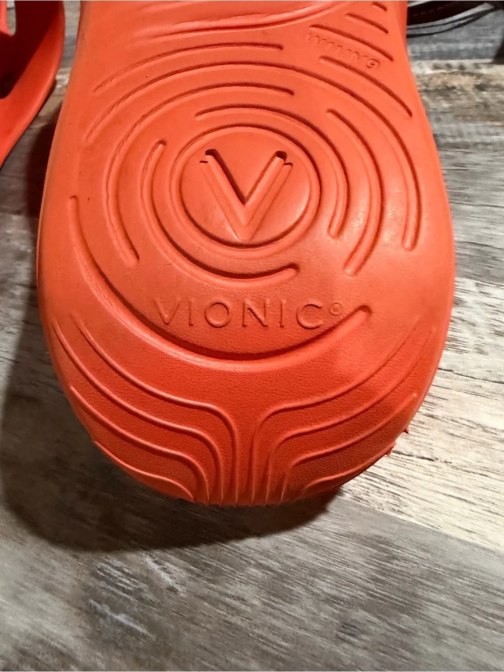 Unisex Vionic Orange Slip-On Clog Sandals